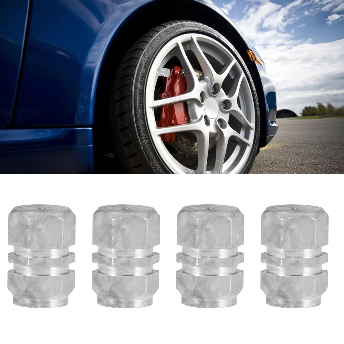 4 шт. шины клапан Премиум Универсальный алюминиевый сплав прочный пылезащитные