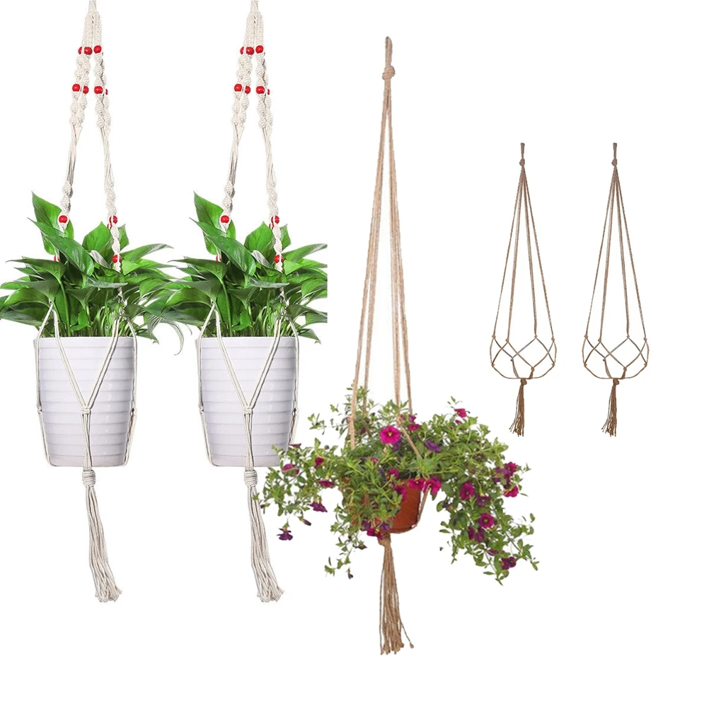 120 см String Net Decoration прочный джутовый Бохо макраме натуральный стиль корзина
