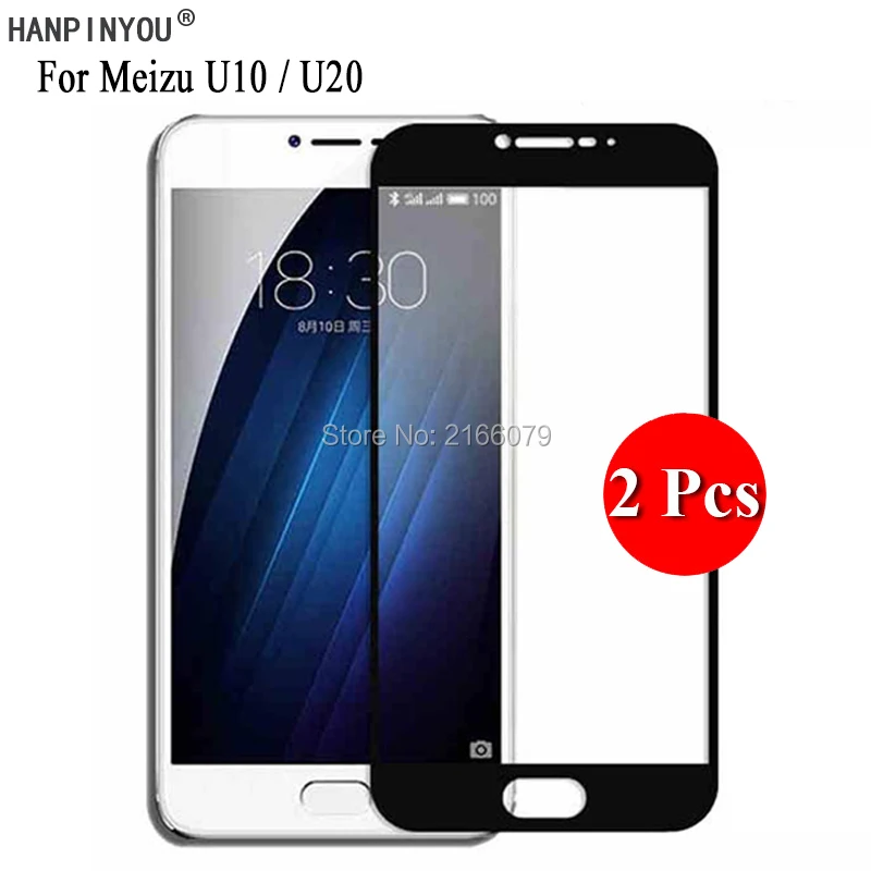 

2 Pcs/Lot For Meizu U10 / U20 Full Cover Screen Protector Tempered Glass Protective Film + Clean Tools
