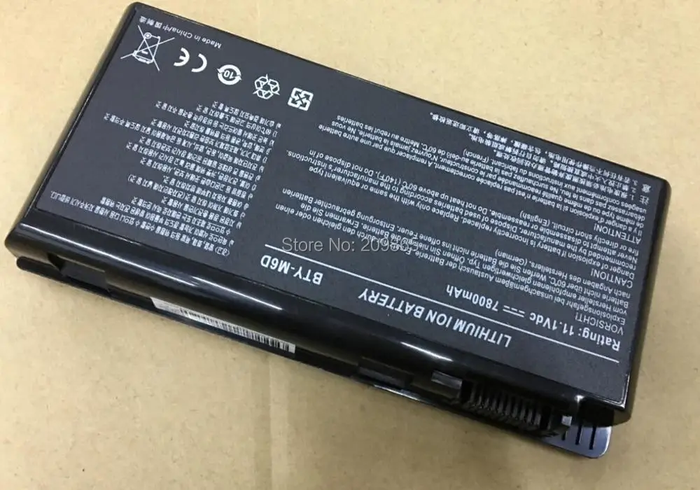 Аккумуляторная батарея для ноутбука MSI GT783H GX660 GX660DX GX70H GX780R GT70 GT760 GT60 GT660 7800 мАч |