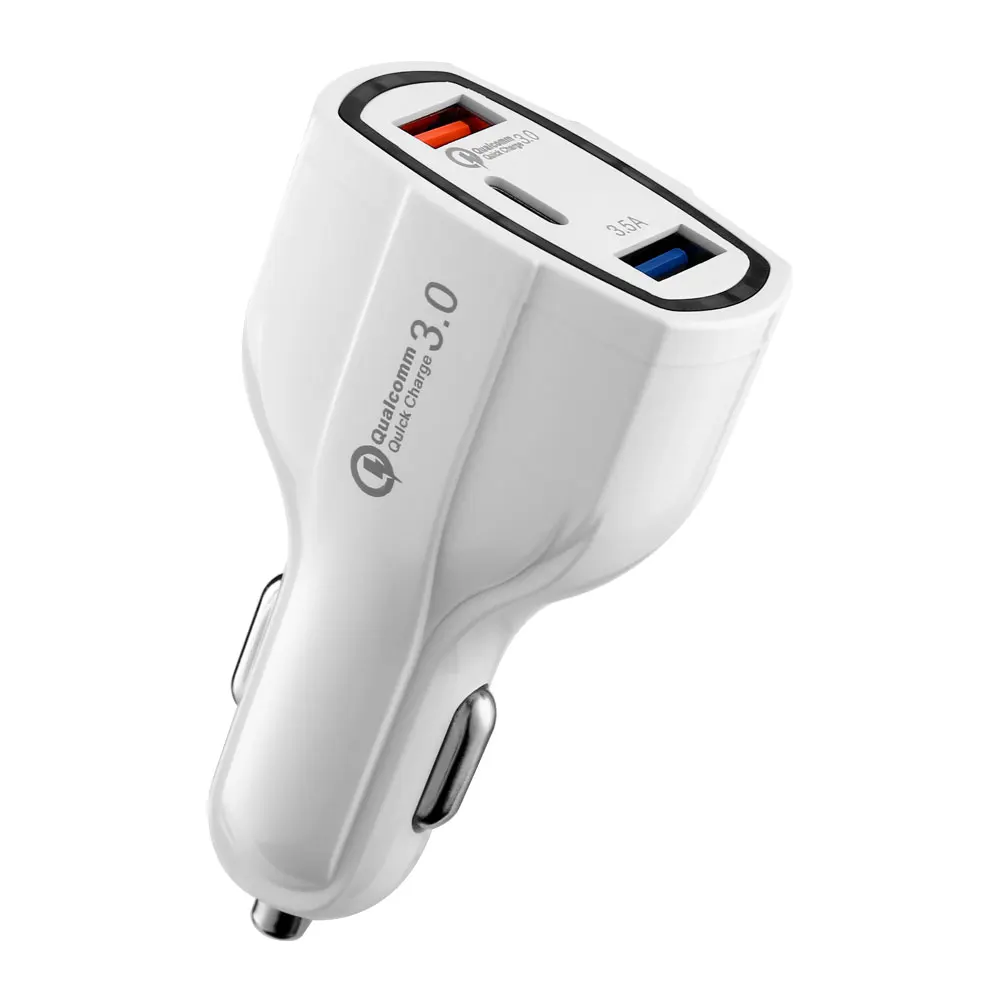 35 W QC 3 0 Автомобильное зарядное устройство с двумя портами usb type C порт для зарядки