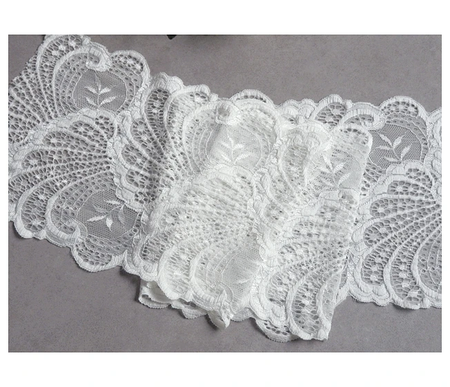 4 yards/lot white black 17 cm width Elastic Lace Trim Ribbon Fabric DIY Crafts Sewing Supplies Stretch Decoration Accessories | Дом и сад