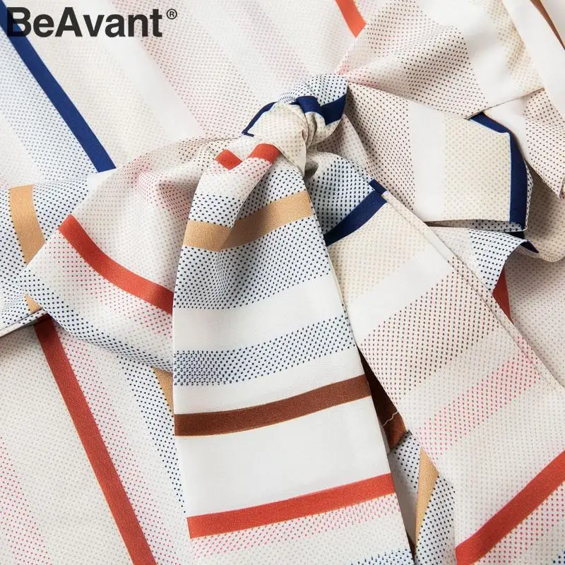 BeAvant Boho v образным вырезом в полоску Женский Игровой костюм спинки ruffled пояса