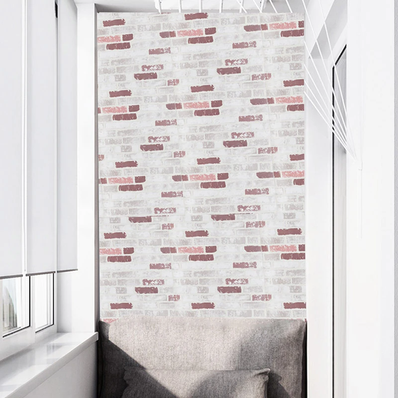 

Living Sale Elegant Brick Wallpaper Hot Room Decor Wall Papers Mural 3d Bricks Wallpapers Self Adhesive Papel De Pared Ez166