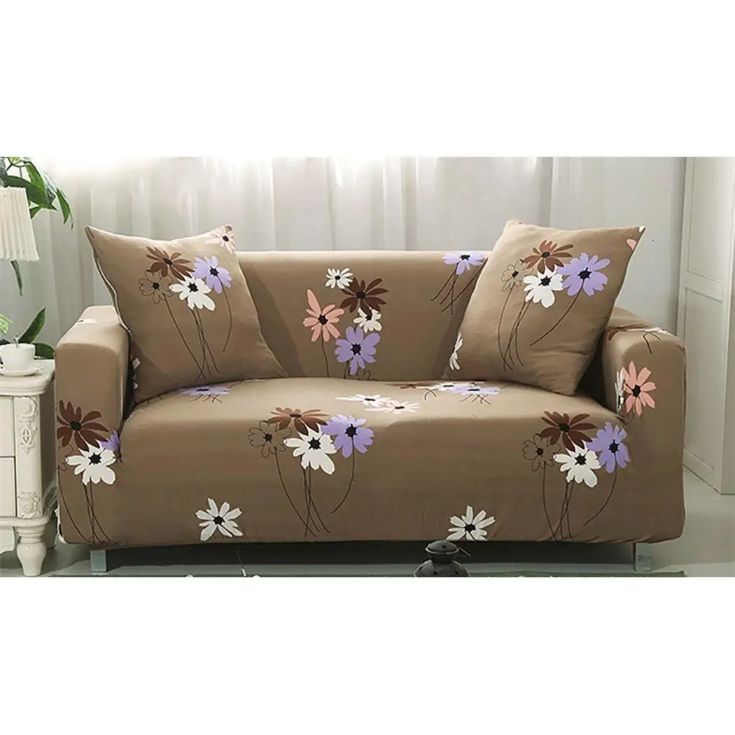 Современная мода домашний декор Двухместный софа с рисунком чехол Цветочный дом