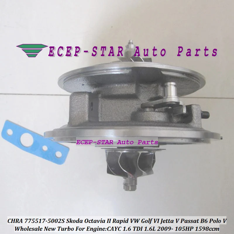 775517 775517-5002S 775517-5001S Турбокомпрессор картридж CHRA для Skoda Octavia Rapid VW Golf VI Jetta V Passat B6 Polo