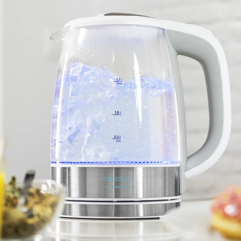 Cecotec ThermoSense 350 чайник для чистой воды 2200 Вт 1700 мл и BPA светодиодный светильник с