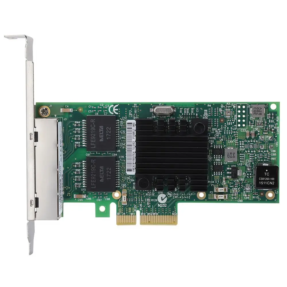 PCI-E 4-портовый сервер Gigabit Ethernet адаптер для сетевой карты intel i350 T4 PCI-Ex4 10/100/1000 Мбит/с