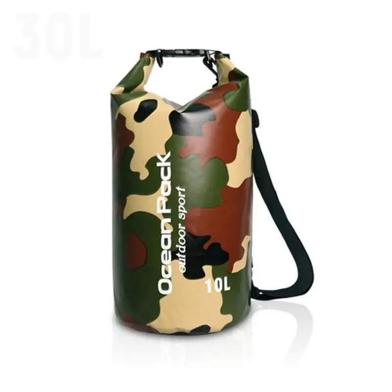 Камуфляжная Водонепроницаемая сухая сумка прочный плавающий рюкзак для
