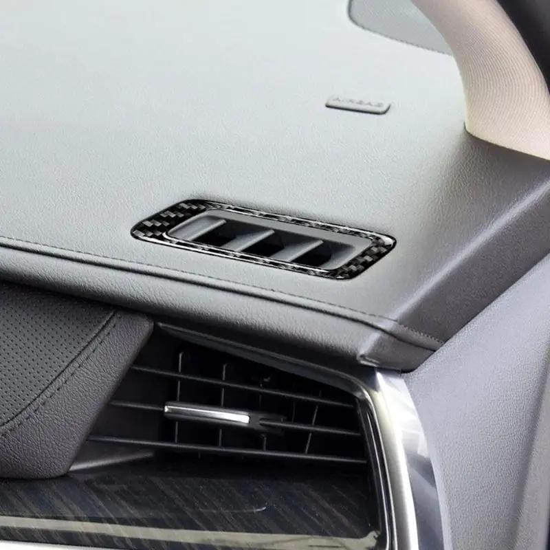 Carbon Fiber AC Vent Outlet Frame Trim Cover Sticker for Cadillac XT5 16-17 Car interior Decorative strip frame 105mm*35mm | Автомобили и