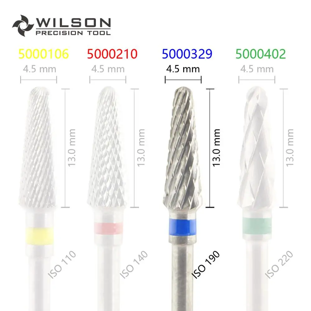 Коническая форма ISO 200 045-поперечная резка-HP WILSON вольфрамовый Карбид