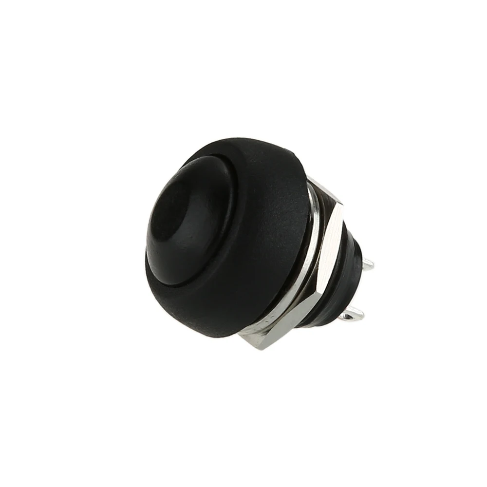 Мини Круглый 12 В Мгновенный Кнопочный звуковой сигнал выкл/вкл дверной Звонок