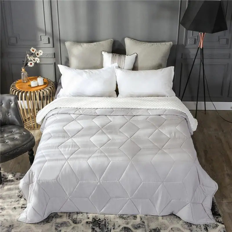 

7/10/15/20lb Cotton Gravity Blanket Weighted Blanket Anxiety Disorder Autism Sleep Aid Pressure Decompression Blanket Insomnia