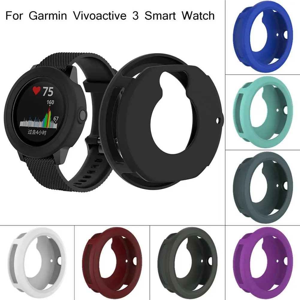 Силиконовый защитный чехол смарт-часы высокого качества 8 цветов для Garmin Vivoactive 3