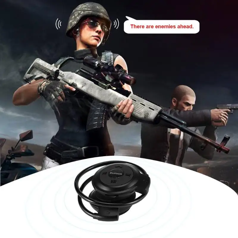 Мини Bluetooth 4 2 гарнитура с fm радио Спортивные Беспроводные наушники музыкальные