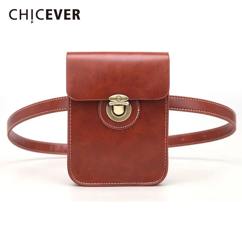 Женский ремень CHICEVER винтажный с маленькой сумкой из искусственной кожи