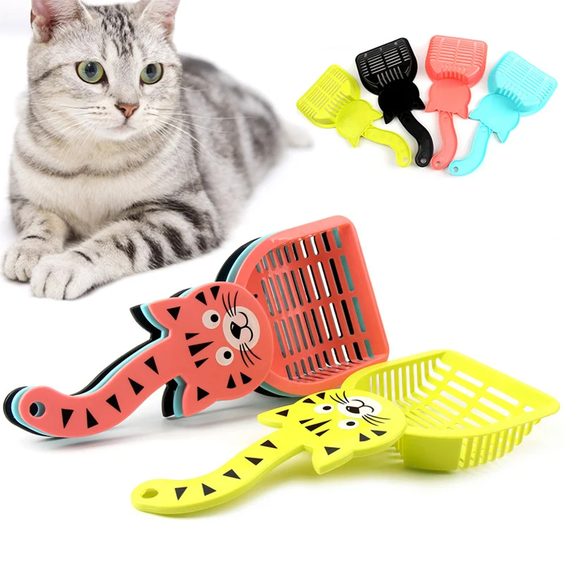 Лопата для кошачьего туалета полезный пластиковый инструмент чистки питомцев