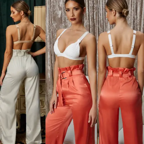 Women Ladies Fashion Seamless Push-Up Bra Plain Padded Plunge Bralette Bras Sets White Yellow | Женская одежда