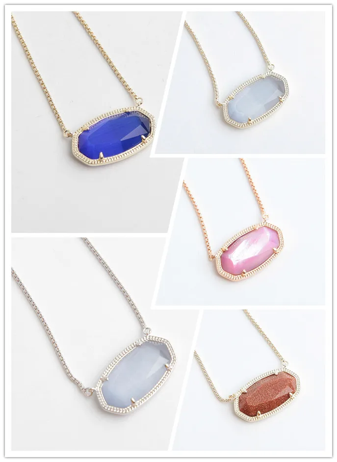 

Free shipping fashion natural opals Golden sand necklace Can be adjusted long necklace female