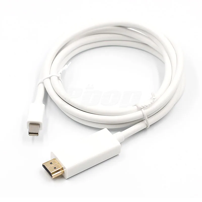 Преобразователь Mini DP-HDMI-compat DisplayPort кабели 1 8 м штекер-штекер Thunderbolt 2 Для iMac MacBook Pro