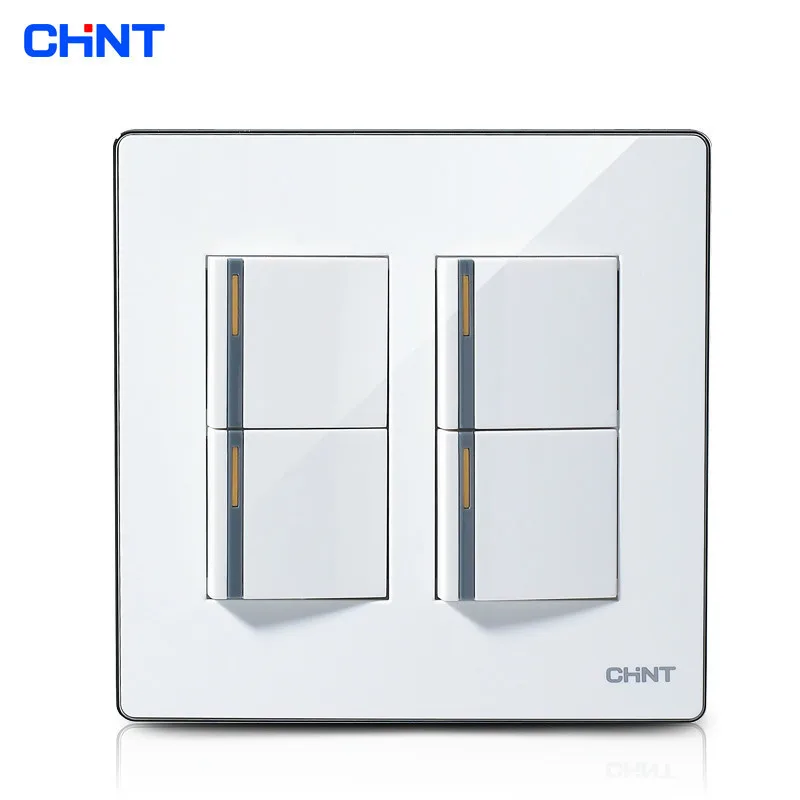 

CHINT Light Switches 120 Type /NEW9E Series Four Gang Two Way Switch Wall Light Switches