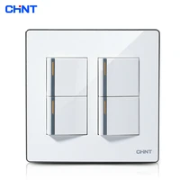 chint light switches 120 type new9e series four gang two way switch wall light switches