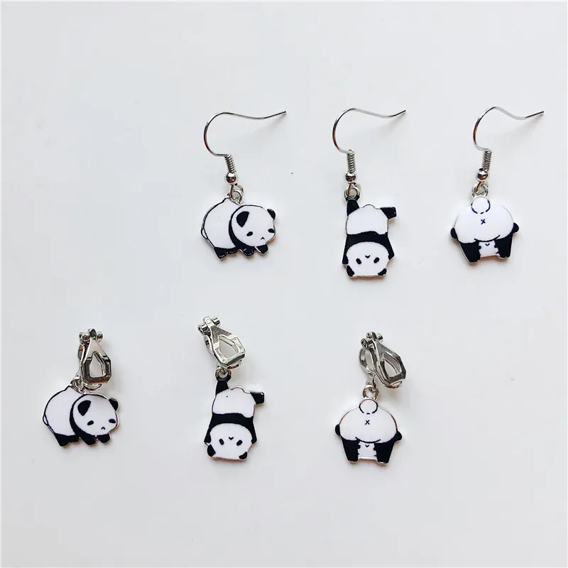 1 pc Cute handmade Panda Baby animal drop dangle Earrings Bijoux Jewelry accessories | Украшения и аксессуары