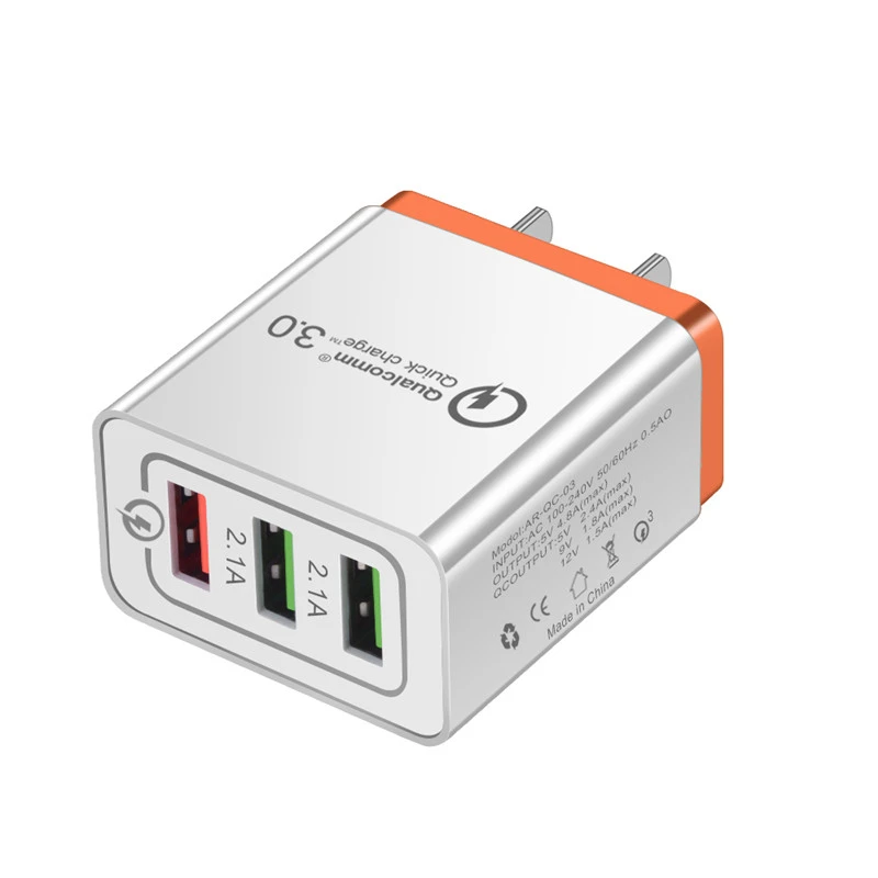 Быстрое зарядное устройство USB 3 0 5 В А вилка стандарта ЕС и США мобильный телефон
