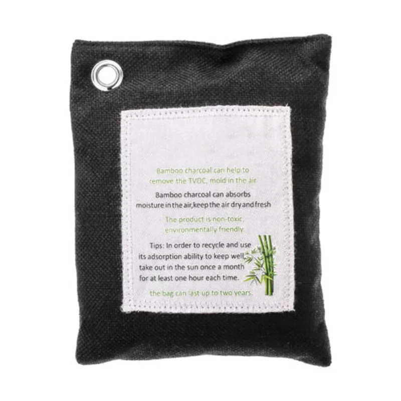 200 г фильтрация воздуха мешок Свежий активный бамбук с активированным углем
