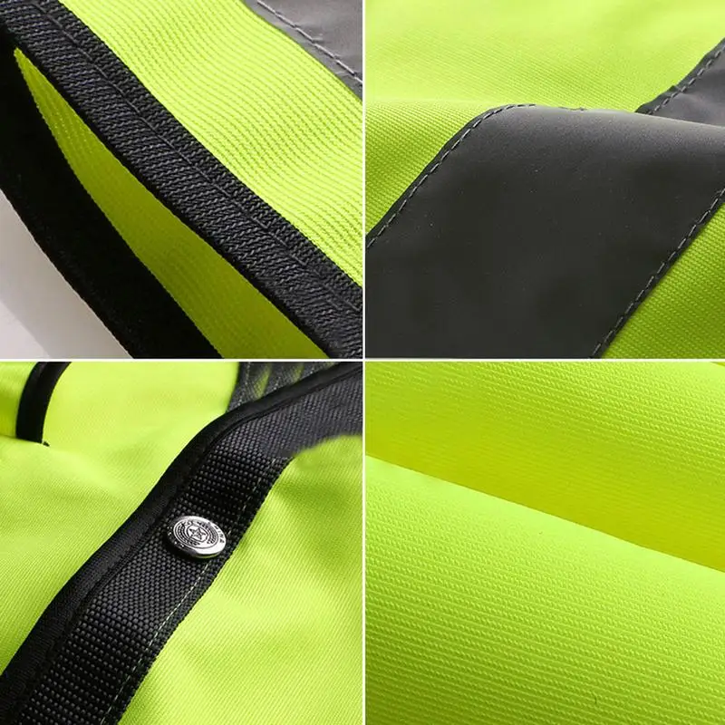 Уличная Ночная езда Бег Жилет Безопасности Hi Vis светоотражающая куртка жилет