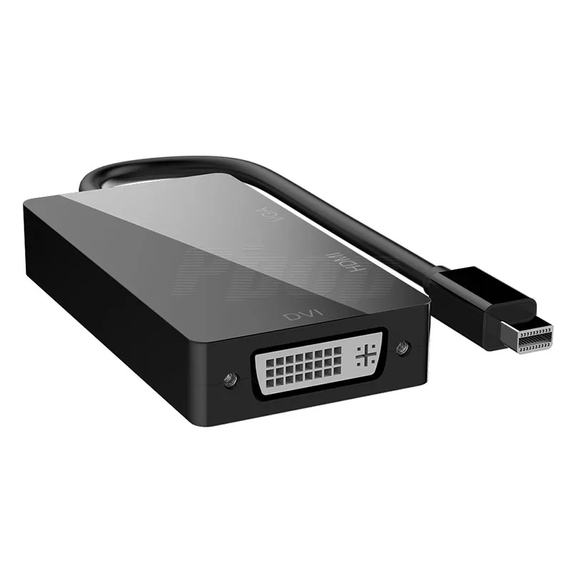 Кабели преобразователи 3 в 1 mini DP к HDMI compat DVI VGA Thunderbolt 2 мама папа Для iMac MacBook Pro Air Surface