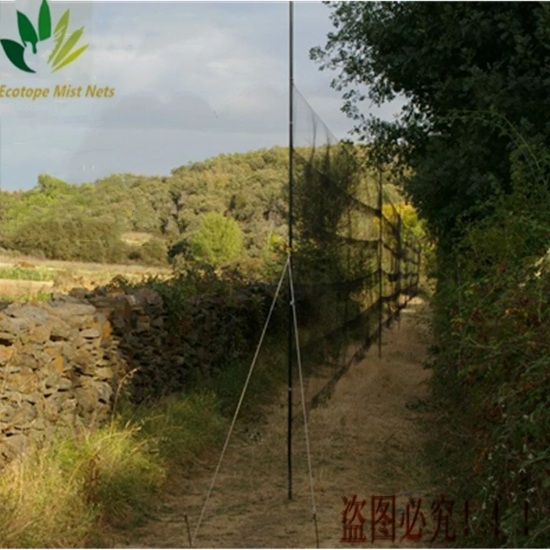 Bird Mist Net 110d 2ply 30MM*30MM Mesh 3M*9M 4 Pockets for Ringing/Banding Medium Birds Well Tethered Wind Proof | Дом и сад