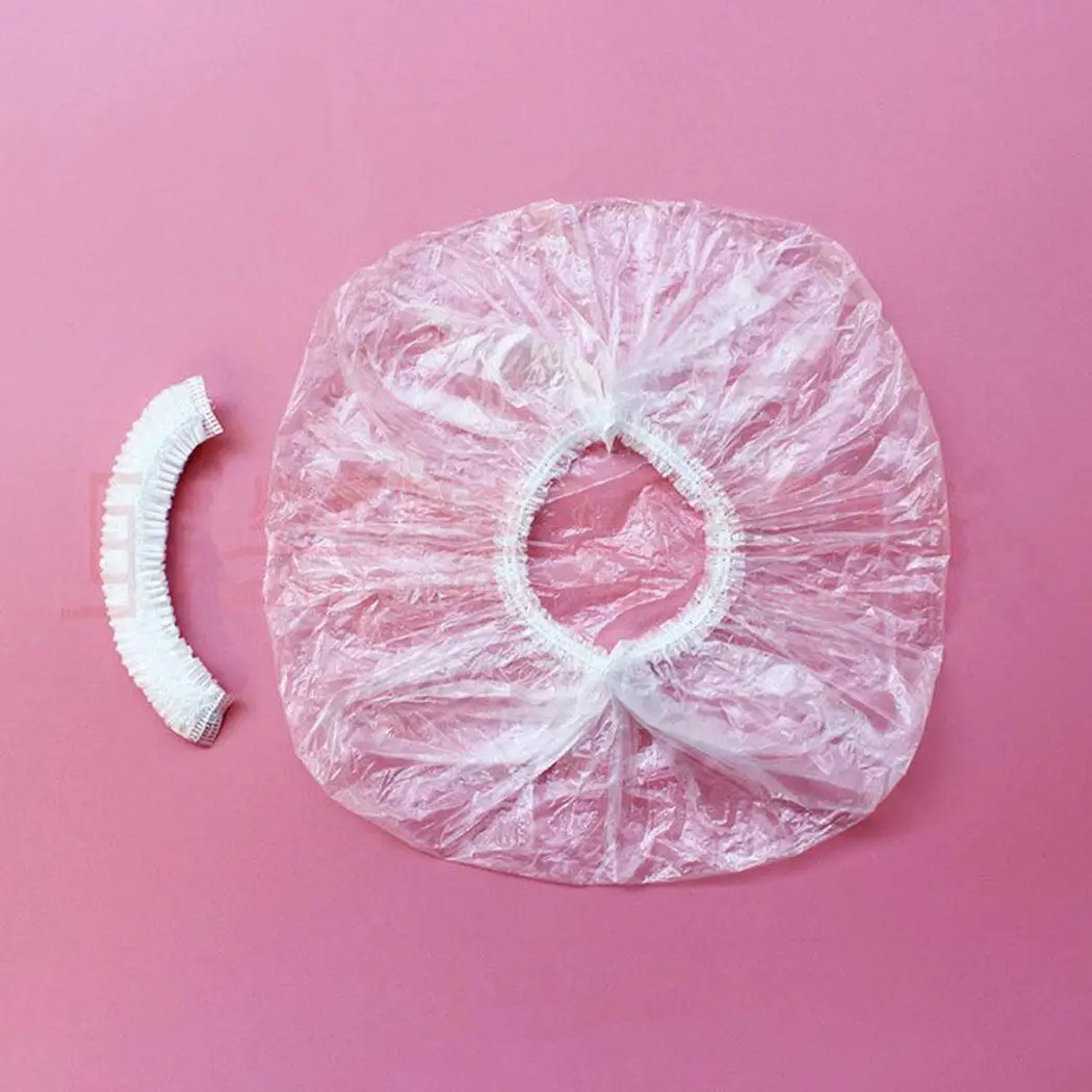 100 шт./упак. водонепроницаемые эластичные одноразовые шапочки для ванной дома