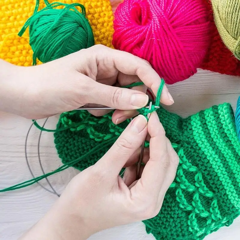 43 см круглые спицы из нержавеющей стали для вязания плетеные булавки