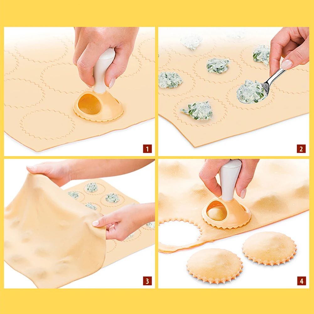 4 шт. DIY Форма для пельменей круглая треугольная форма Сердце квадратная Jiaozi