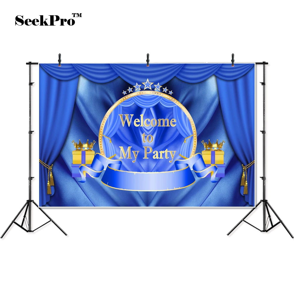 

thin vinyl welcome to my party birthday children photo Backgrounds Printed Professional indoor Photographic studio Backdrops