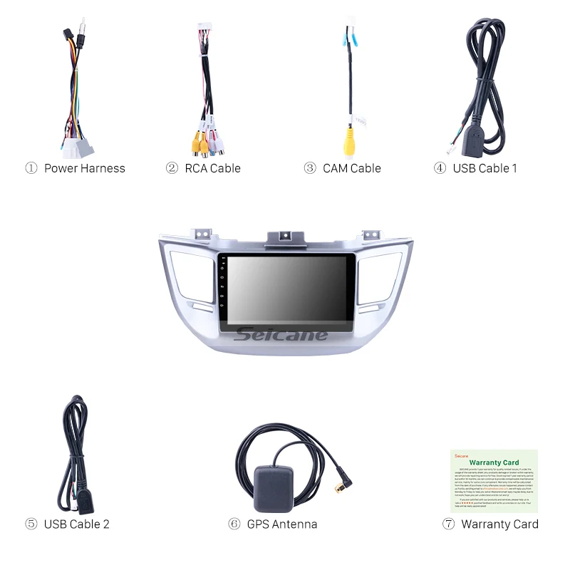 Автомагнитола Seicane 2 din 9 дюймов Android 8 1 для Hyundai TUCSON 2014 2015 2016 2017 2018 GPS мультимедийный