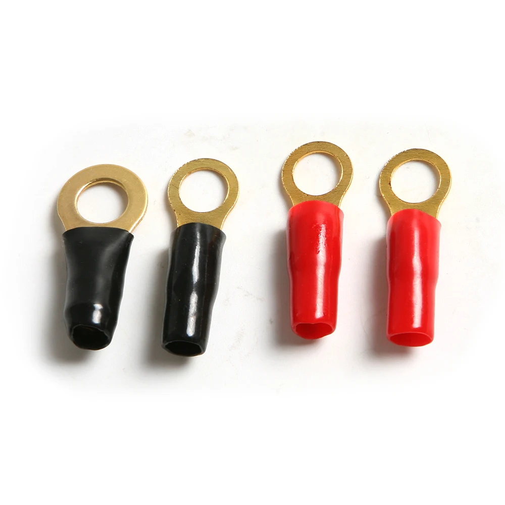 1 пара резиновый ПВХ 3 5 см красный/черный RV6 8 автомобильный аудио терминал провод