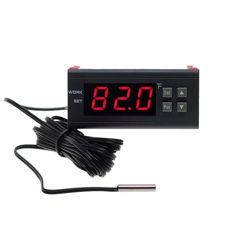 12V 24V 220V цифровой регулятор температуры Термостат реле нагреватель и охладитель с