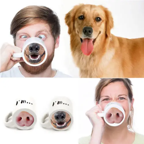 Забавная кофейная кружка для офиса с изображением поросенка/собаки чашка чая