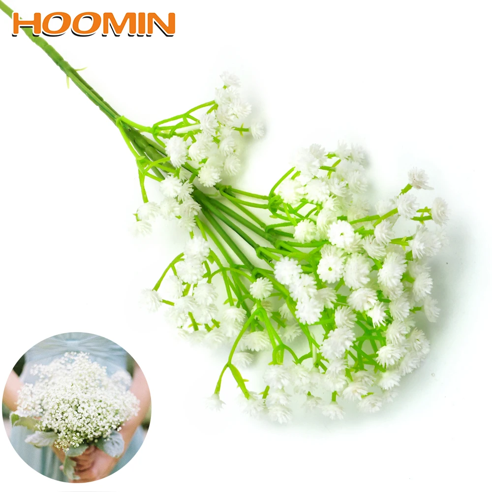 1 букет младенцев дышащие Искусственные цветы сделай сам Цветочные букеты белые