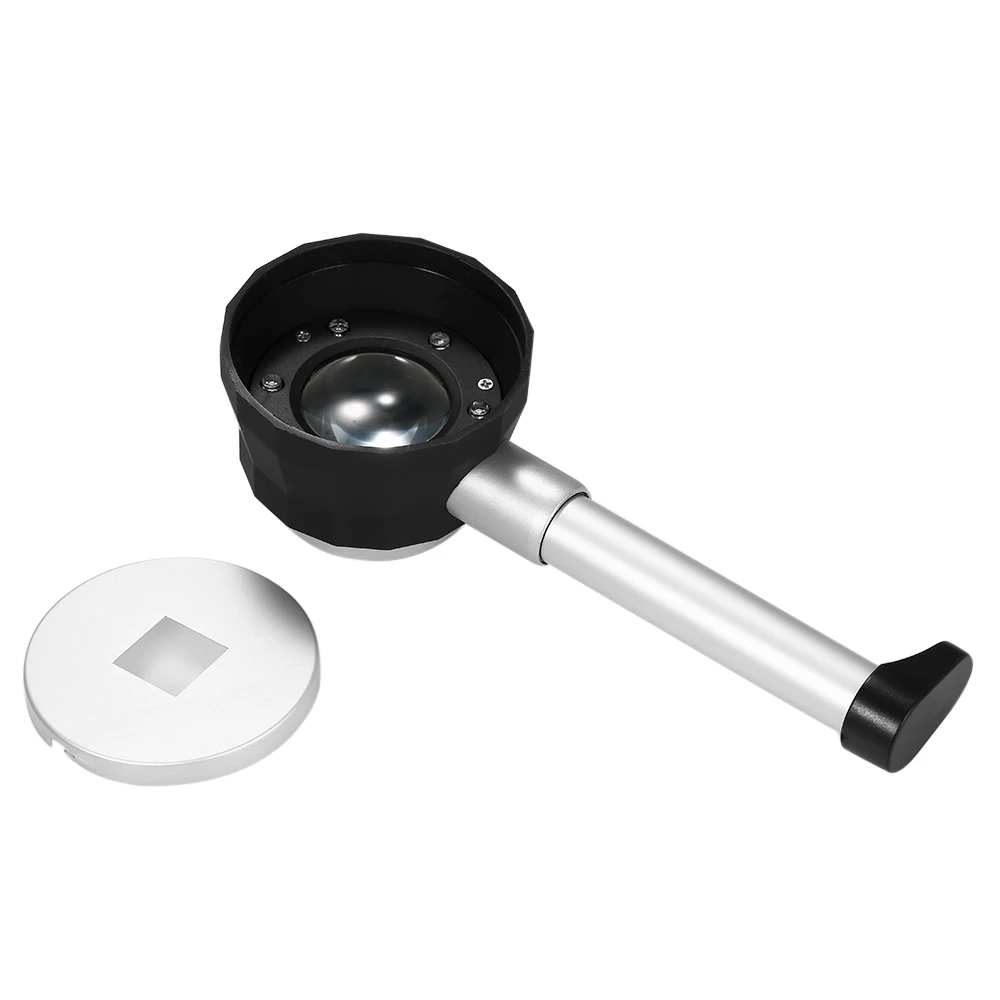 30X портативная светодиодная лупа 35 мм двойная оптическая стеклянная Ювелирная