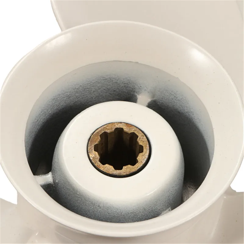 Для Yamaha 9,9-15HP 63V-45945-10-EL 9-1/4x9 Алюминиевый винт для подвесного мотора 8 шлицевой зуб быстрая дырочка