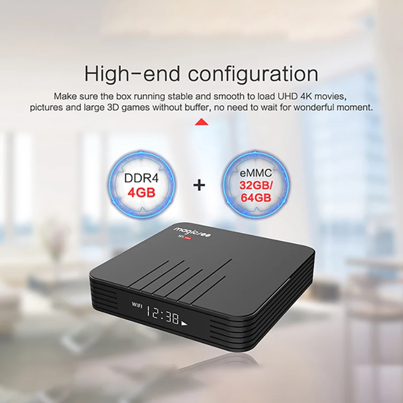 ТВ-приставка Magicsee N5 Max Android 8 1 Rom 2 4 + 5G Dual Wifi Amlogic S905X2 четырехъядерный