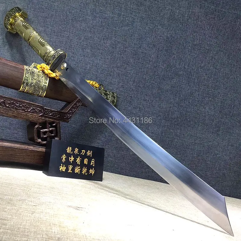 Металлическая ручка китайский кунг фу боевой короткий нож сильный T1095 лезвие из