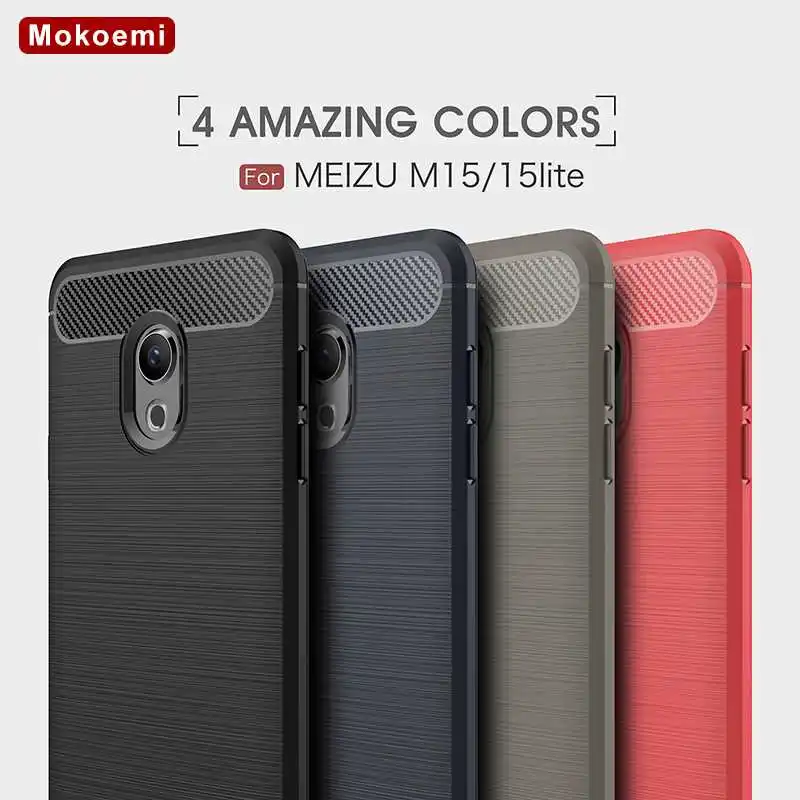 

Mokoemi Fashion Shock Proof Soft Silicone 5.46"For Meizu 15 Lite Case For Meizu 15 Lite cell Phone Case Cover