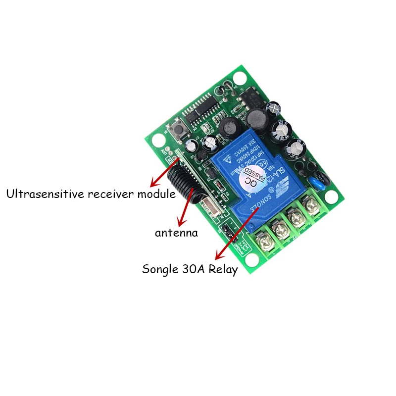 AC85V-265V 3000 м широкий диапазон высокой мощности 30A Реле Беспроводной RF пульт