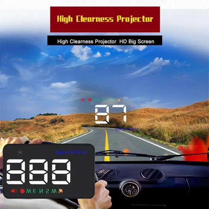 A5 3 5 дюймов GPS HUD Автомобильный дисплей на головке бортовой компьютер hud Дисплей