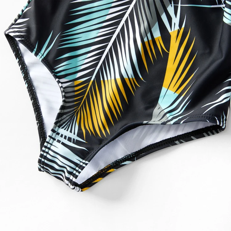 Одежда для всей семьи купальник бикини мамы и дочки Одинаковая одежда папы меня