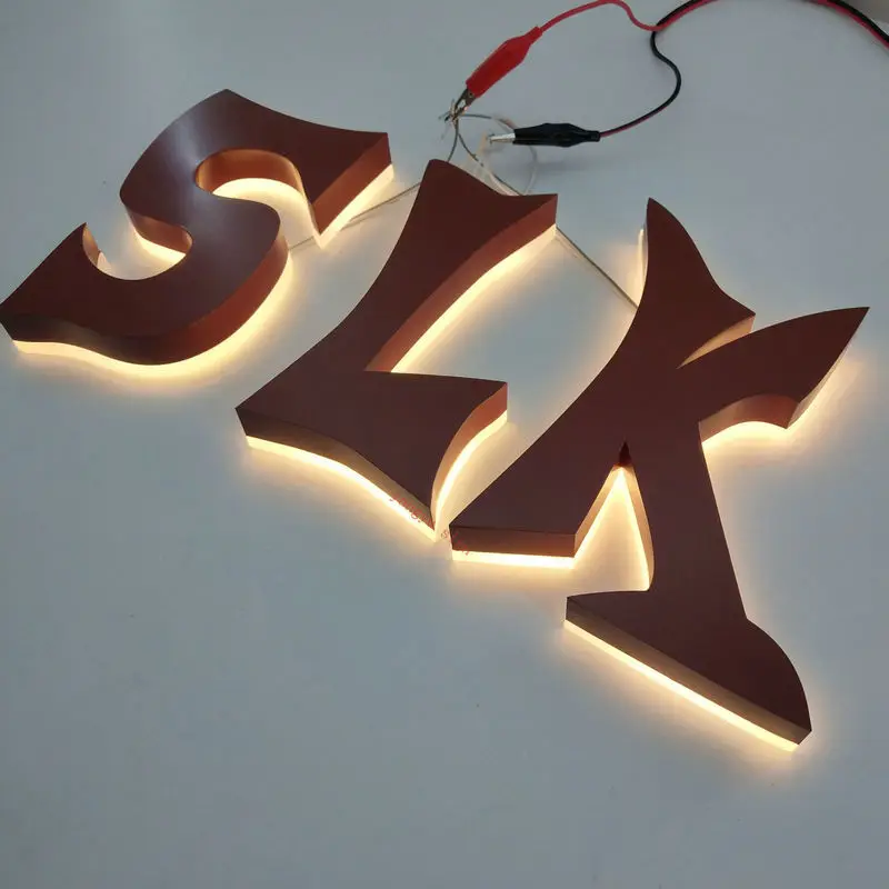Custom outdoor 3d solar led light backlit stainless steel for advertising signs | Лампы и освещение